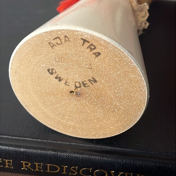 Vintage Wooden Peg Scandinavian Doll Tea Light Candle Holder Sweden - Picture 7 of 8